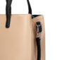 Sac rectangulaire en cuir de pomme pour femme Saya Beige -Ekomfort