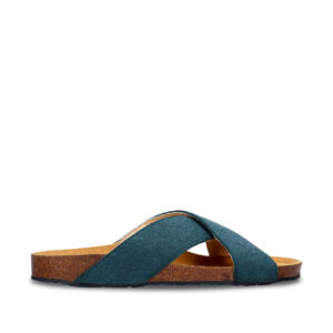 Sandales vegan en cuir naturel Bali Green - Confort supérieur